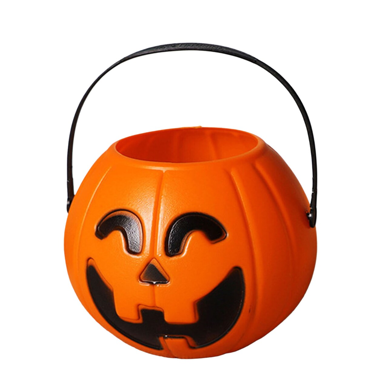 Halloween Candy Bucket Trick Or Treating Pumpkin Bucket Storage Basket Portable Halloween Candy Bowl Child Snack Holder